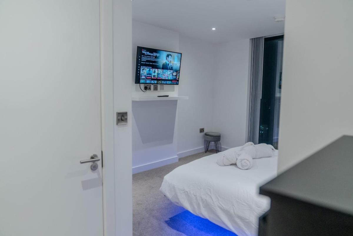 Luxury 2 Bed Penthouse With Stunning Views In Manchester City Centre Zewnętrze zdjęcie