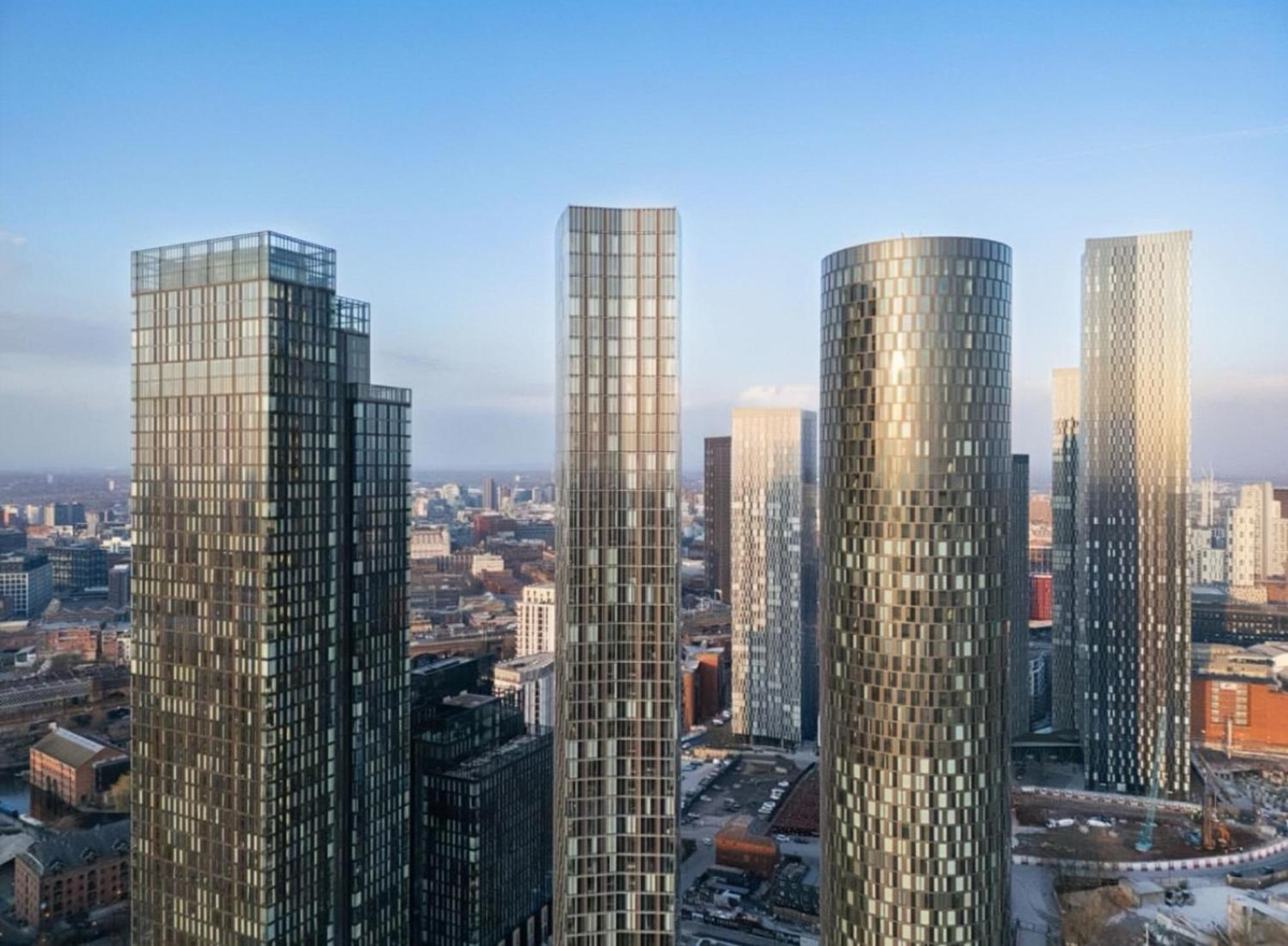 Luxury 2 Bed Penthouse With Stunning Views In Manchester City Centre Zewnętrze zdjęcie